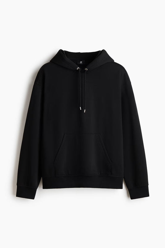 Loose Fit Hoodie ( Black )