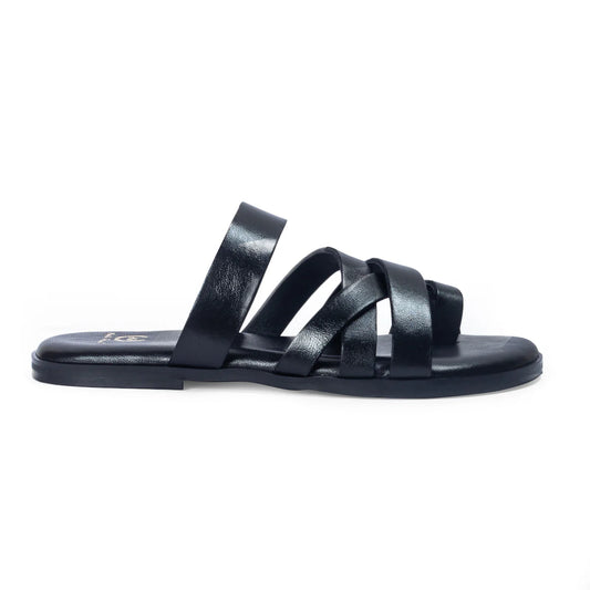 Gladiator Slippers (BLACK)
