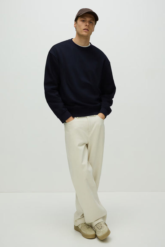Loose Fit Sweatshirt ( Dark Blue )