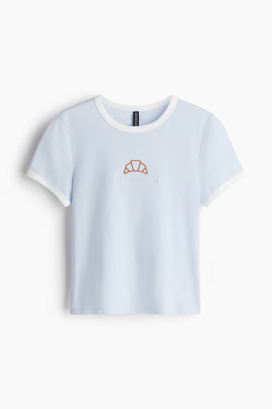 Fitted cotton T-shirt