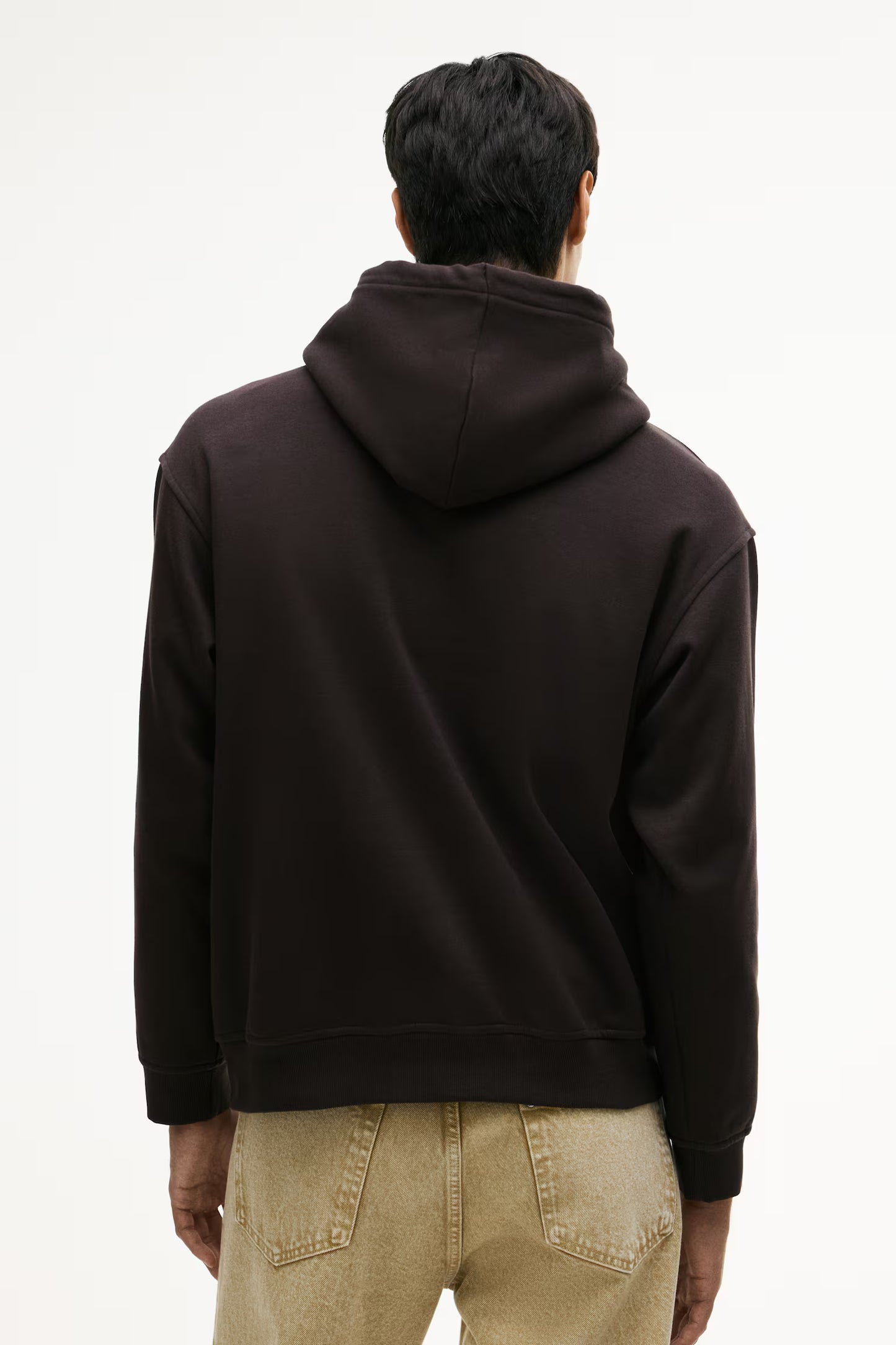 Loose Fit Hoodie ( Dark Brown )