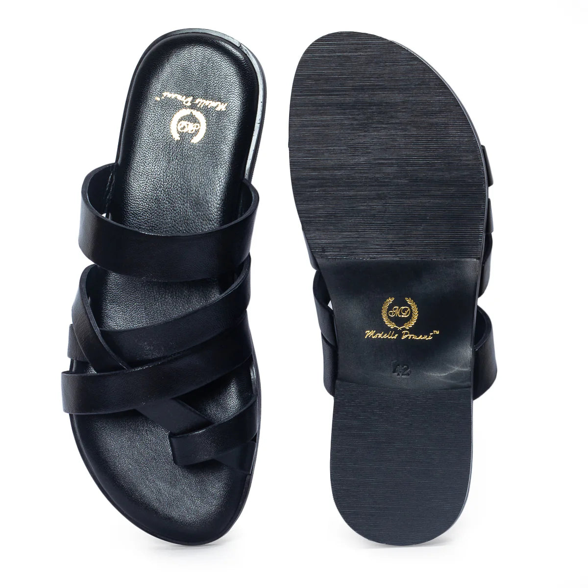 Gladiator Slippers (BLACK)