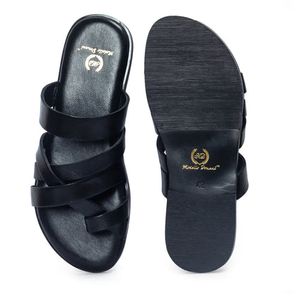 Gladiator Slippers (BLACK)