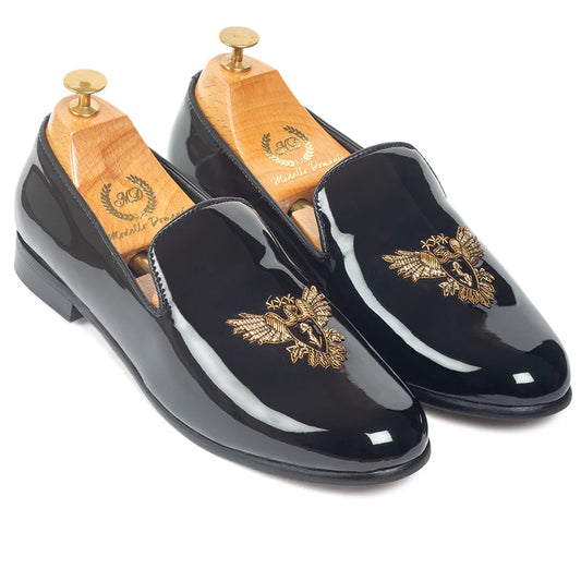 The Falcon Slipons (Patent Black)