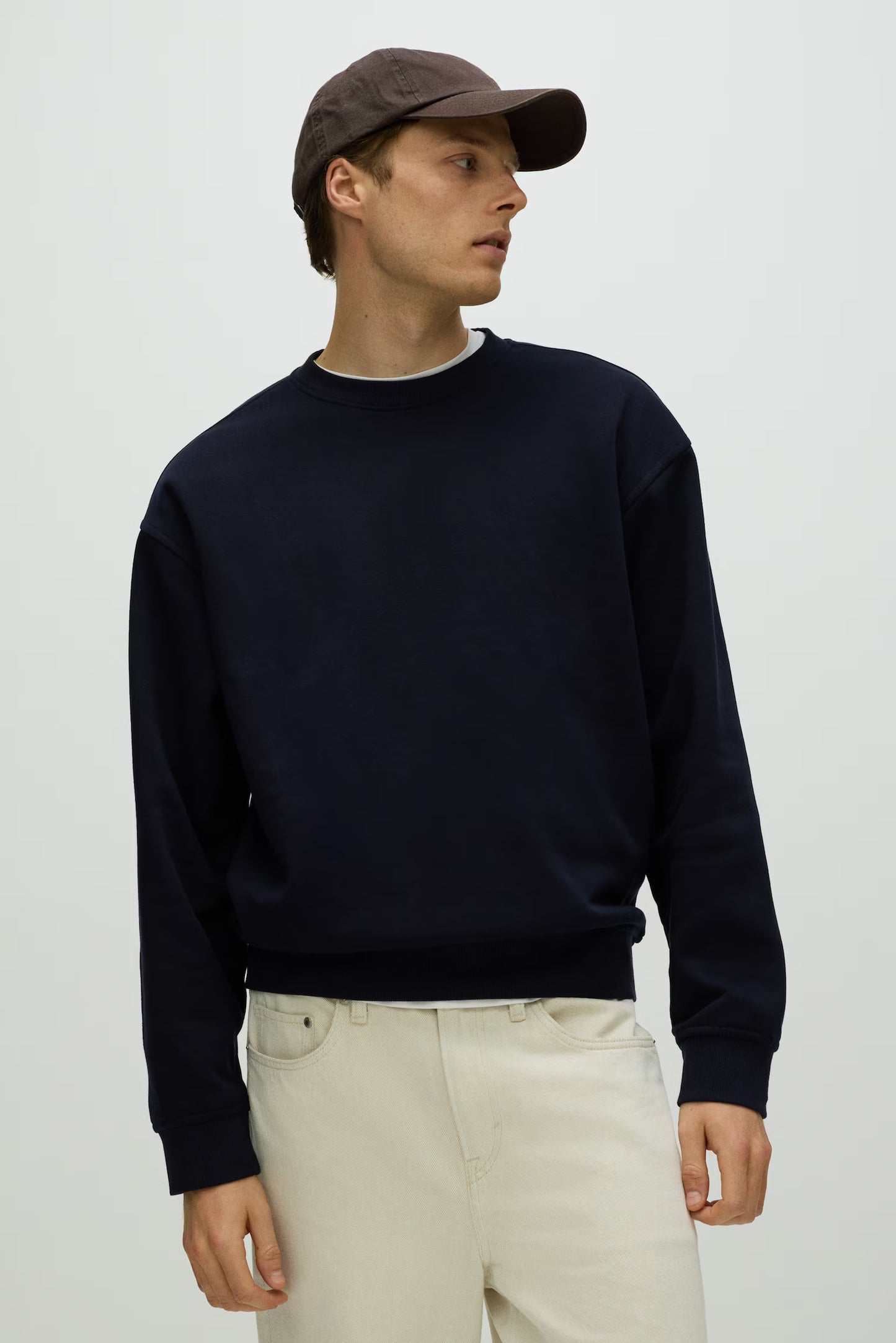 Loose Fit Sweatshirt ( Dark Blue )