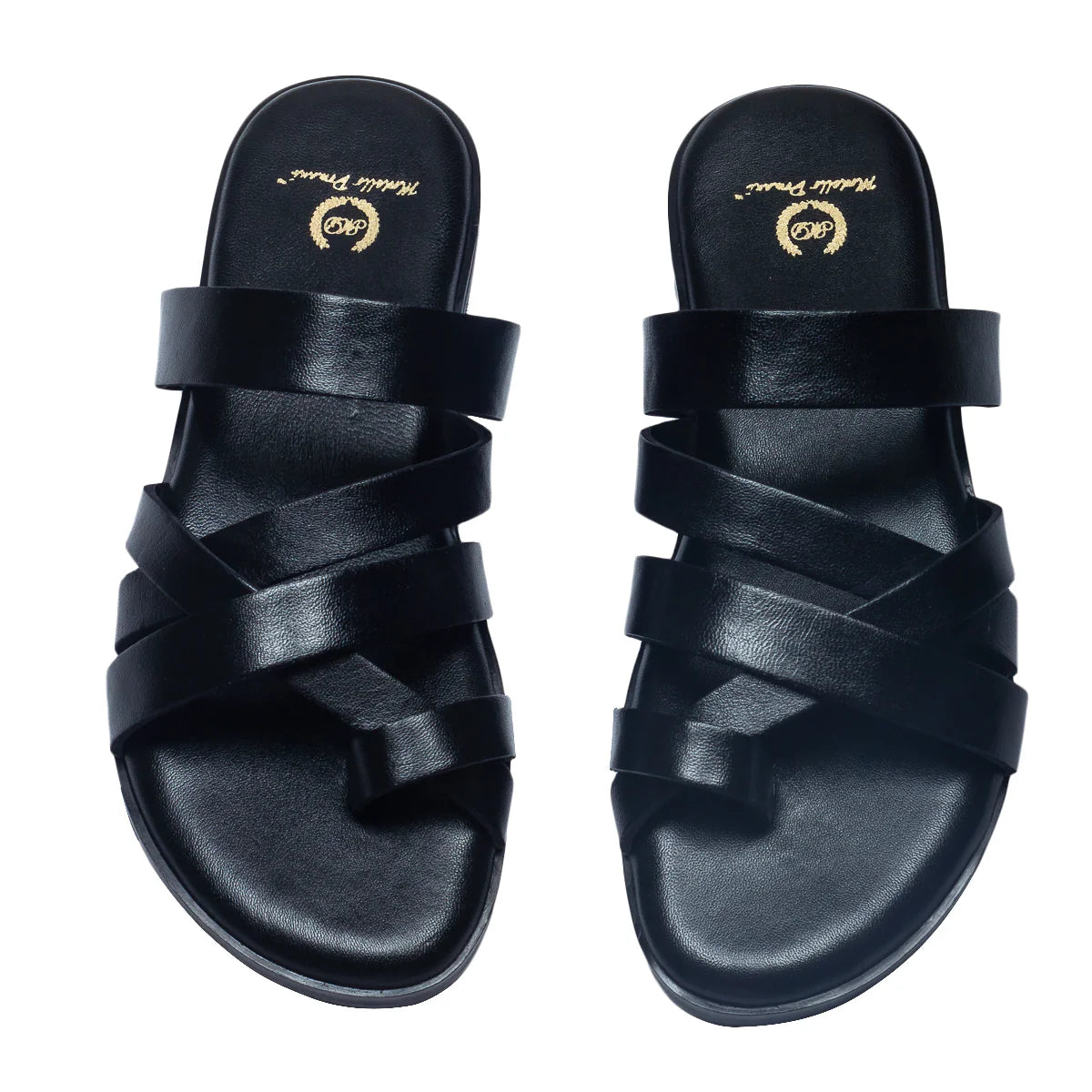 Gladiator Slippers (BLACK)
