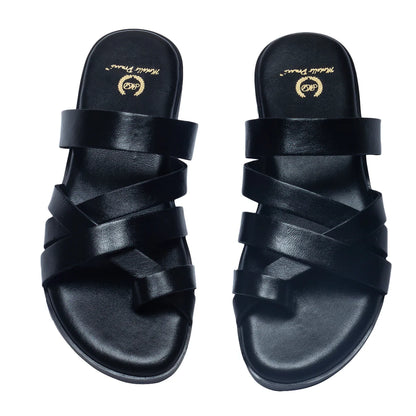 Gladiator Slippers (BLACK)