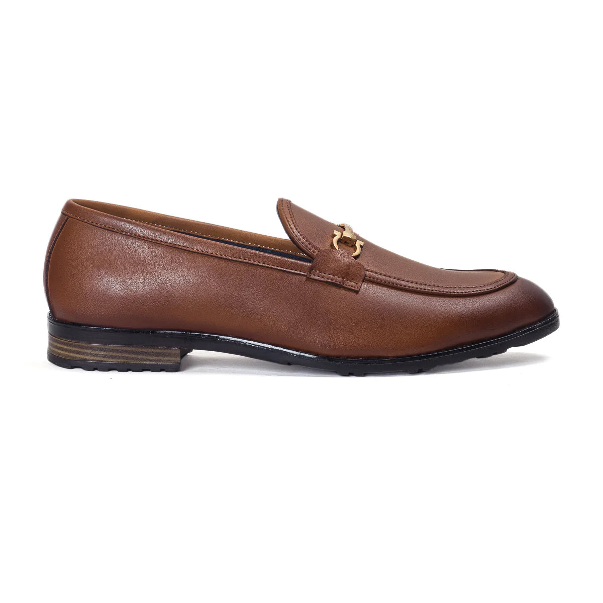Italian Cut Buckle Slipons (Tan)