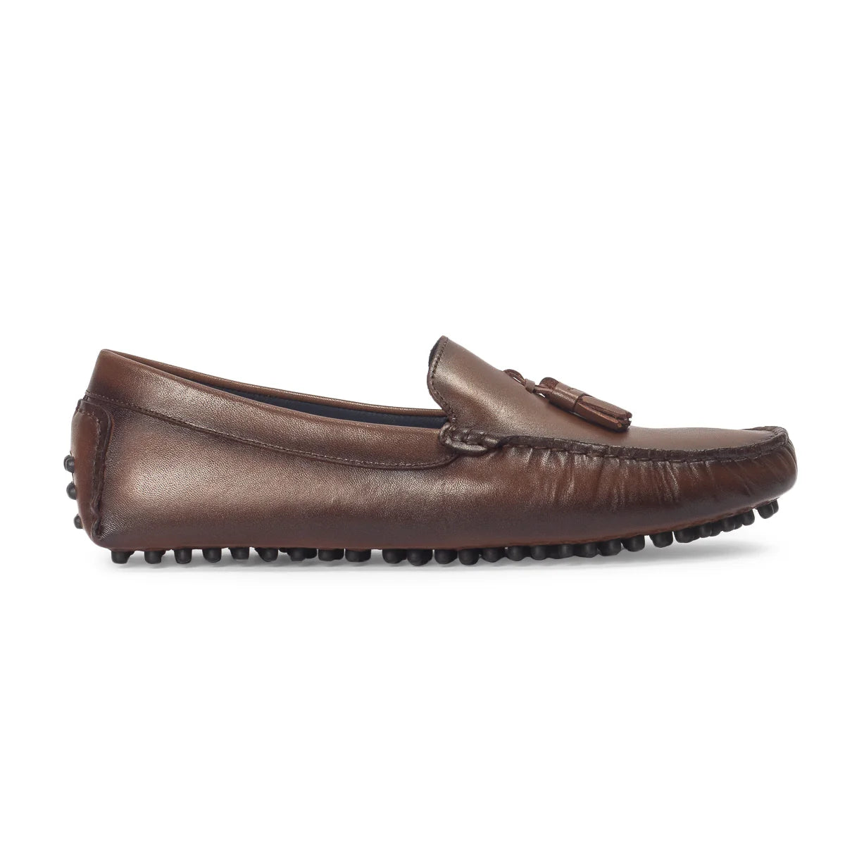Gommino Leather Tassel Loafers (Brown Burnish)