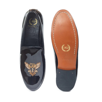 The Falcon Slipons (Patent Black)