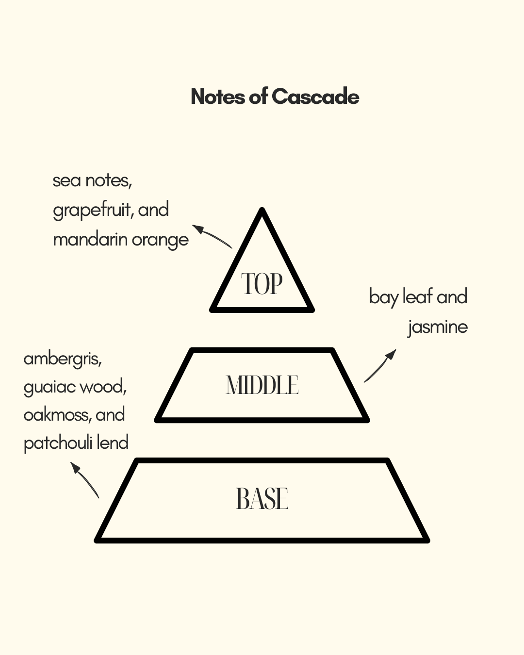 Cascade | sea notes | Long lasting and fruity fragrance