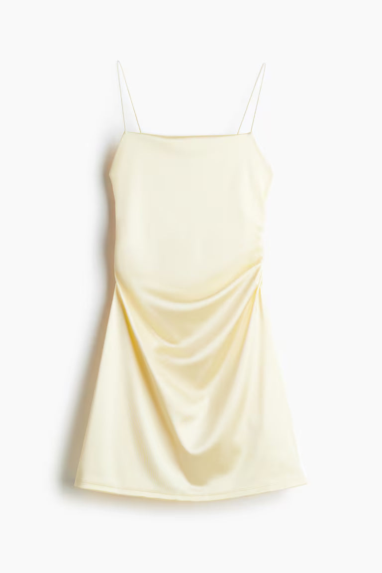 Draped slip dress