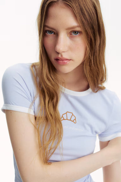 Fitted cotton T-shirt