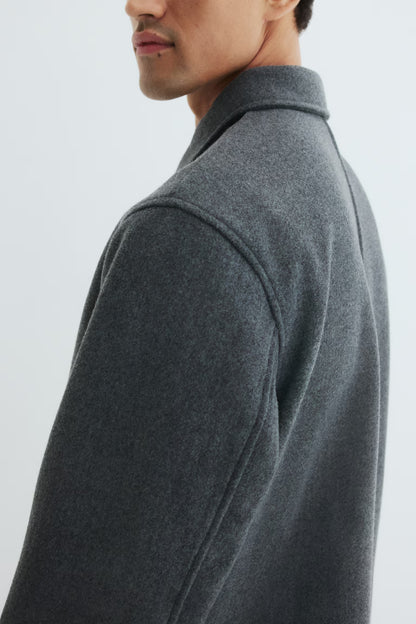 Regular Fit Felted overshirt