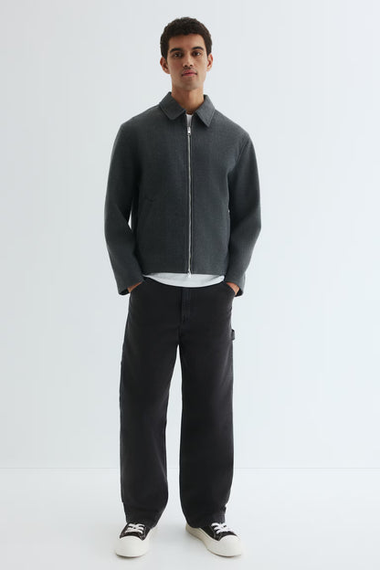 Regular Fit Felted overshirt