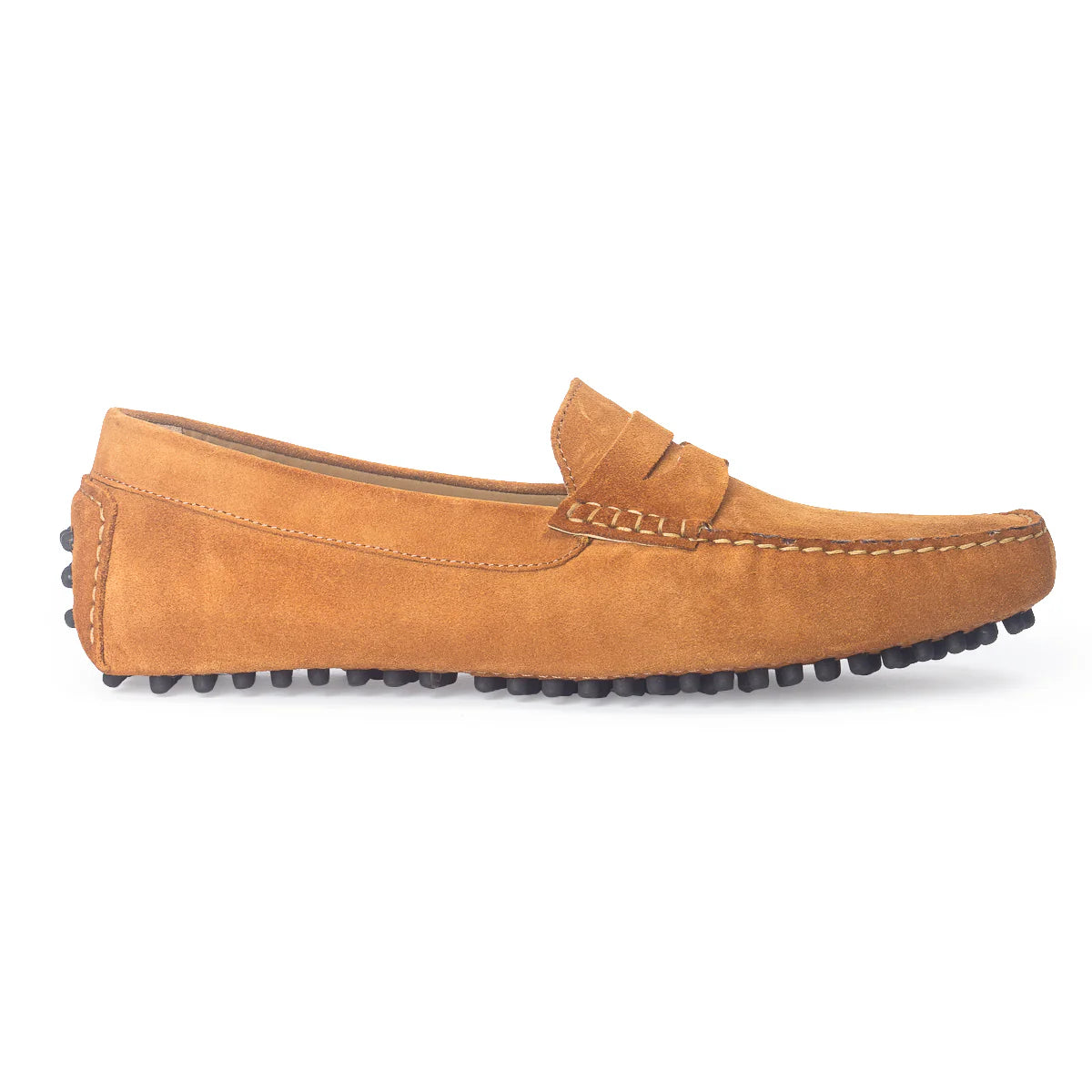 Gommino Suede Penny Loafers (Tan)
