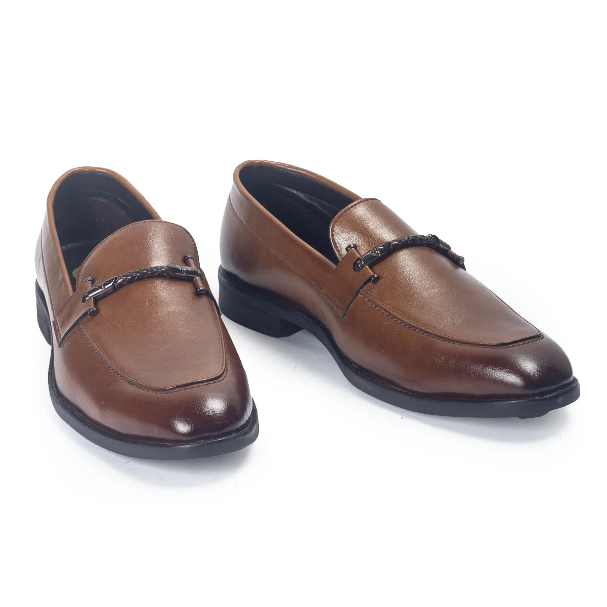 Italian Cut Knot Buckle Slipons (Tan)