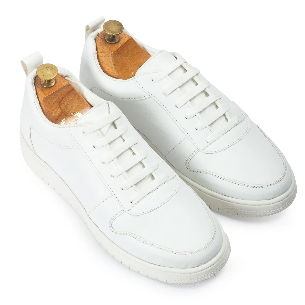 DOMS Comfort Leather Sneakers (White)