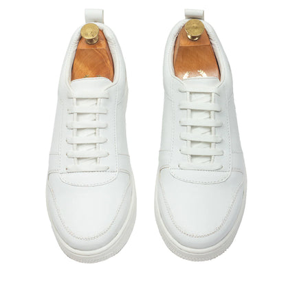 DOMS Comfort Leather Sneakers (White)