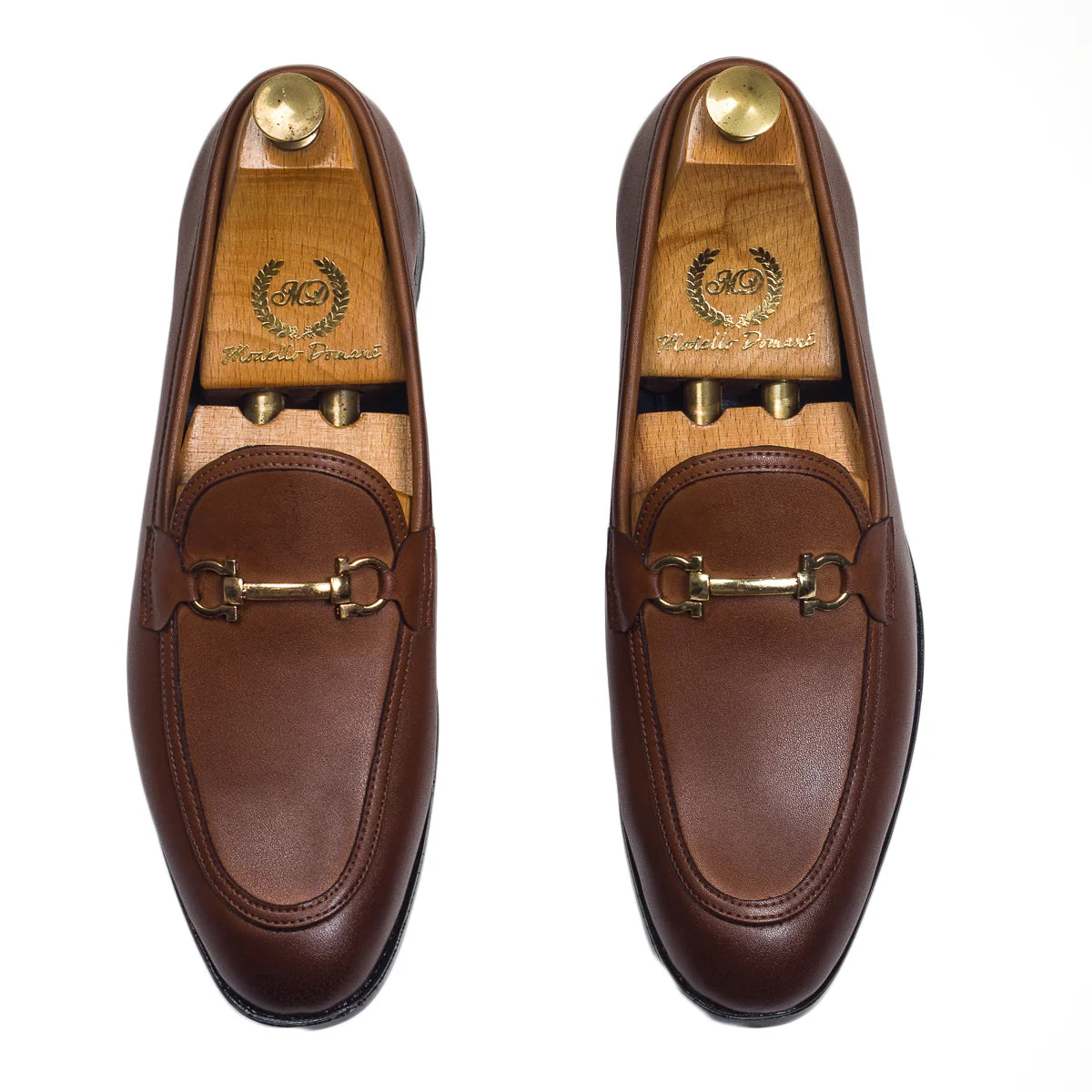 Italian Cut Buckle Slipons (Tan)