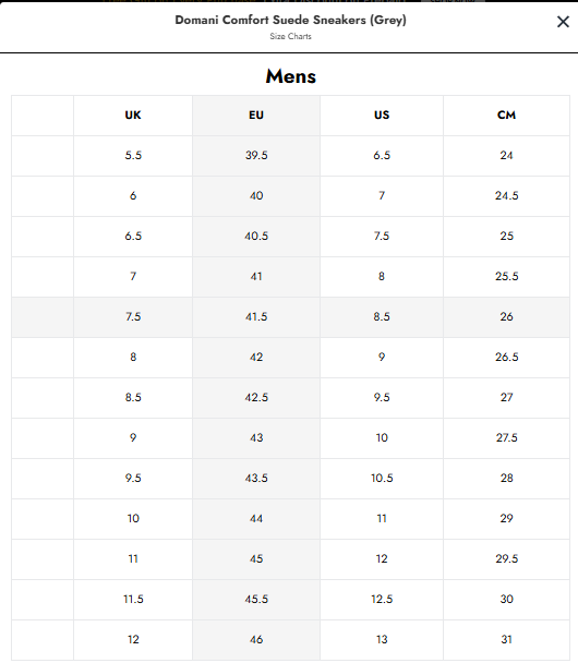 Domani Comfort Suede Sneakers (Grey)