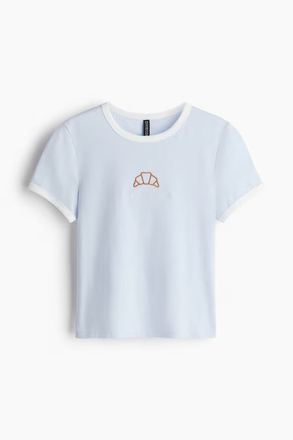 Fitted cotton T-shirt