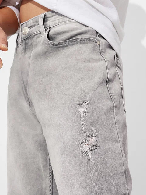 Denim: Granite Grey (Straight Fit)