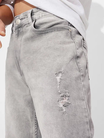 Denim: Granite Grey (Straight Fit)