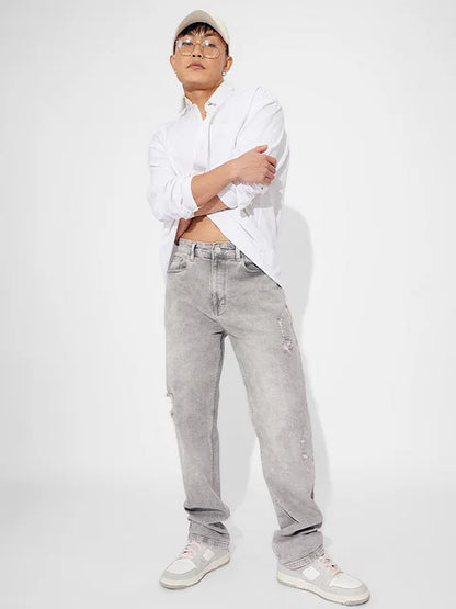 Denim: Granite Grey (Straight Fit)