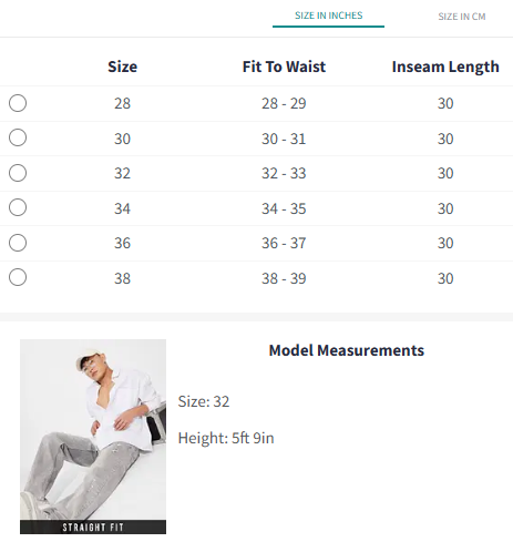 Denim: Granite Grey (Straight Fit)