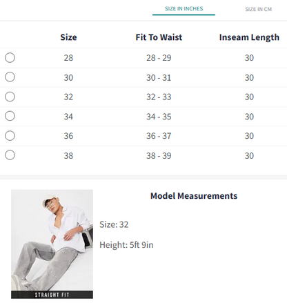 Denim: Granite Grey (Straight Fit)