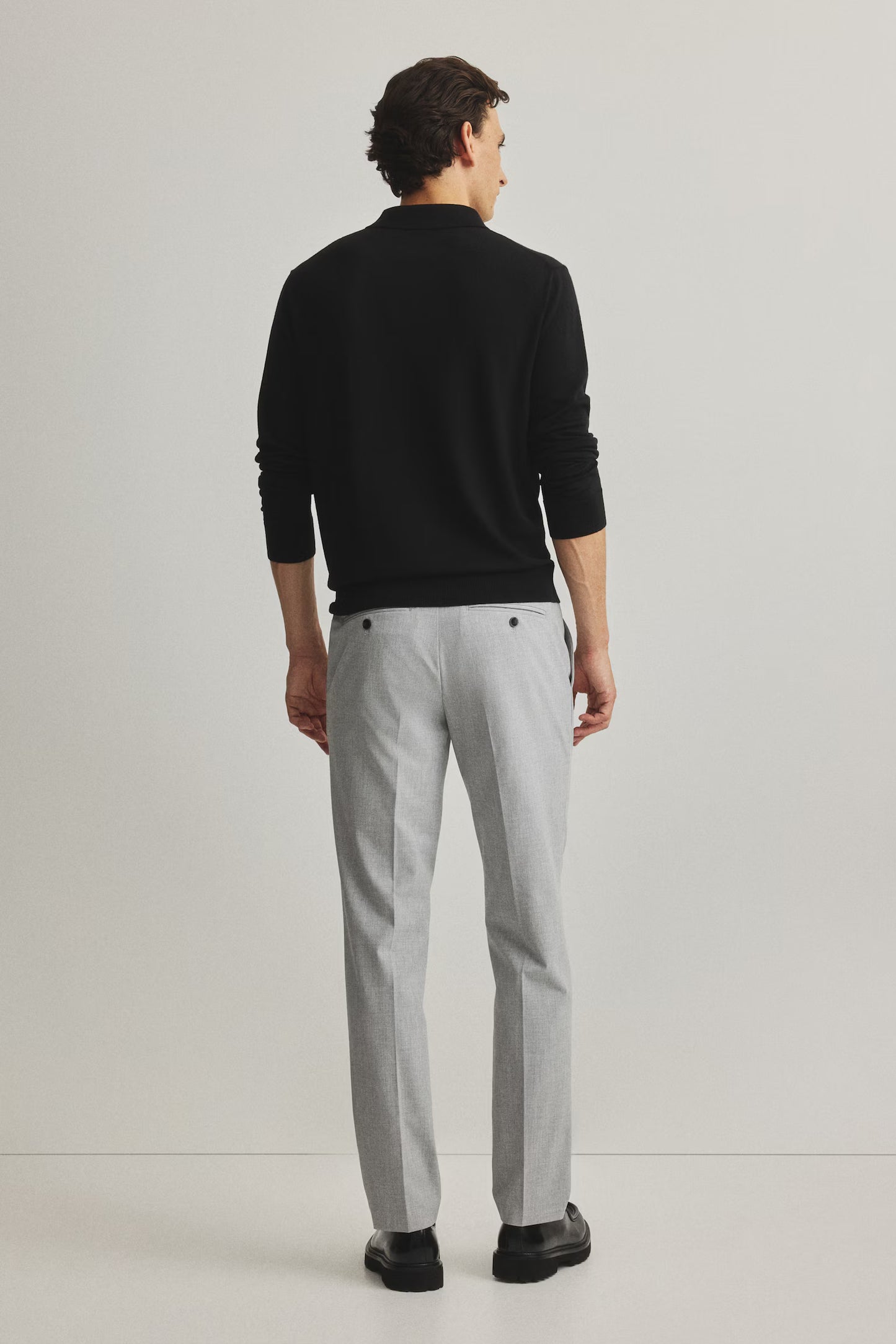 Slim Fit Tailored trousers ( Grey )
