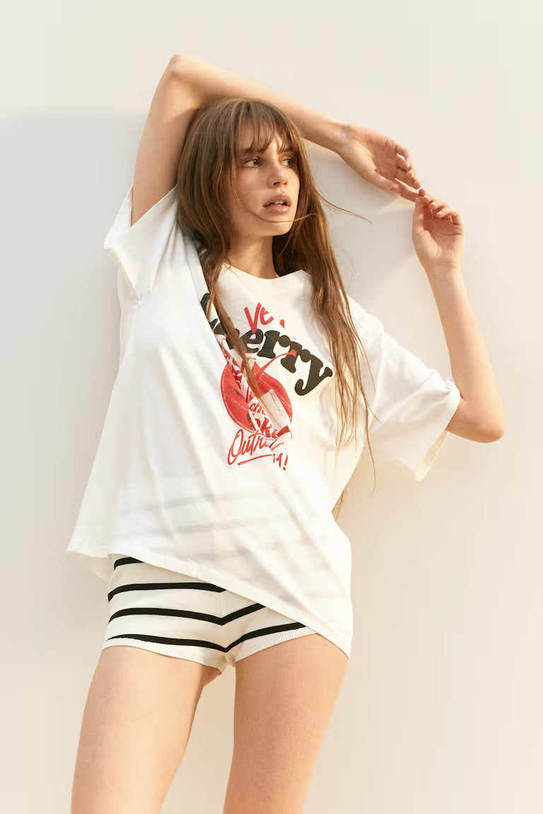Oversized printed T-shirt