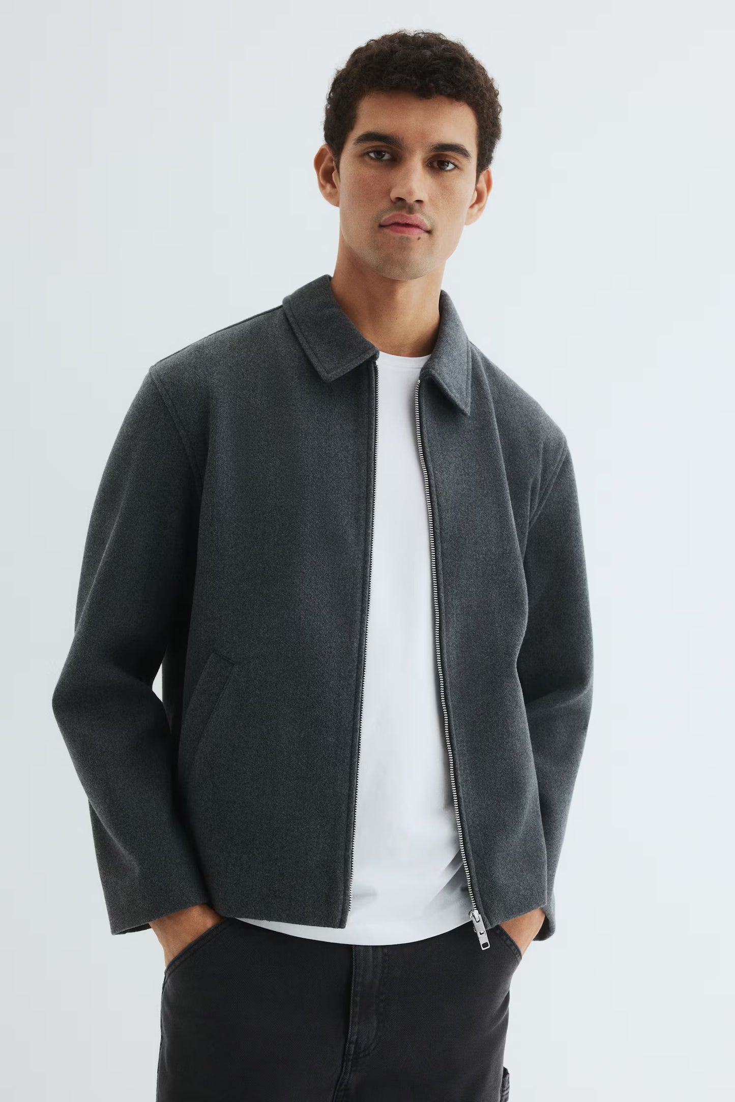 Regular Fit Felted overshirt