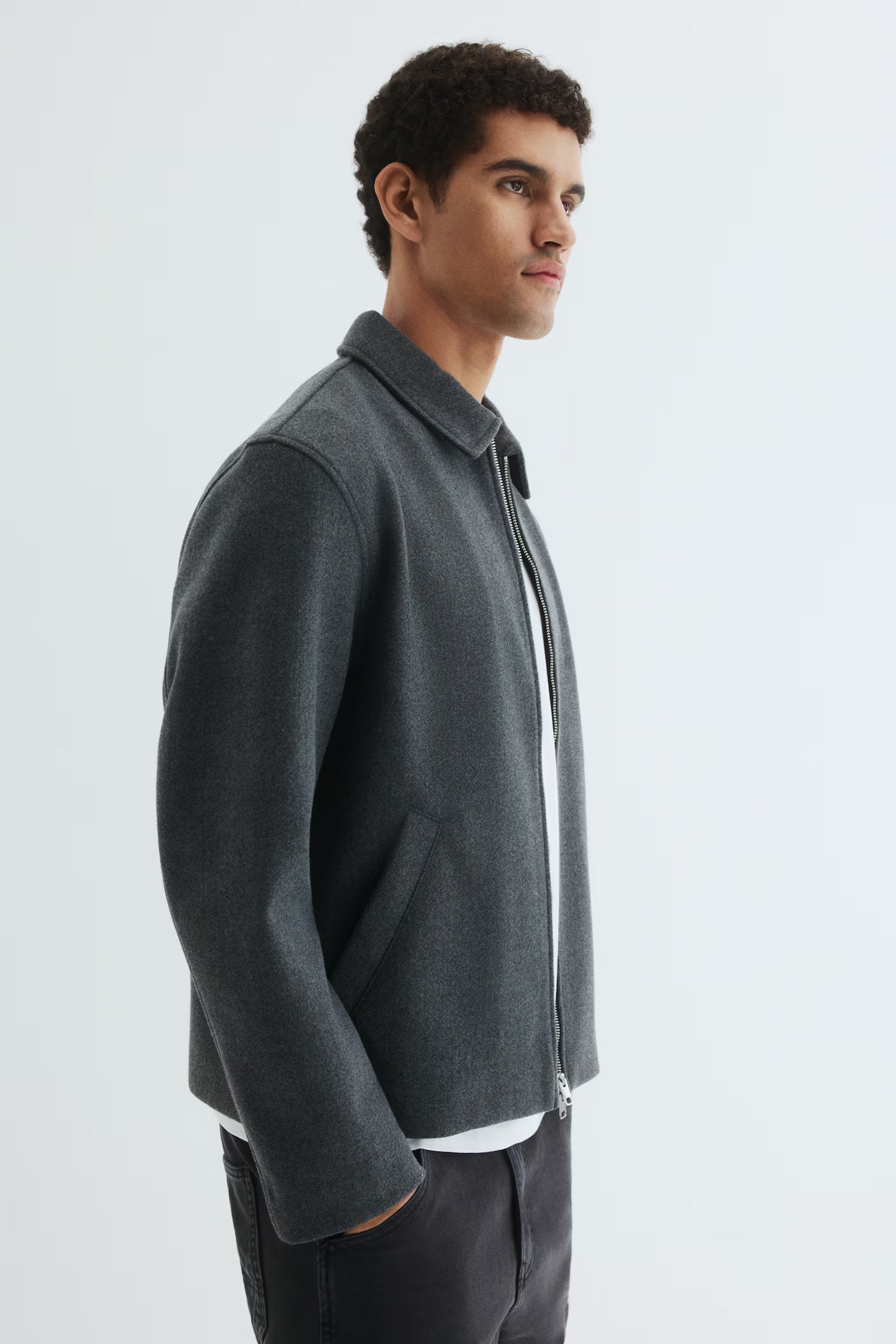 Regular Fit Felted overshirt