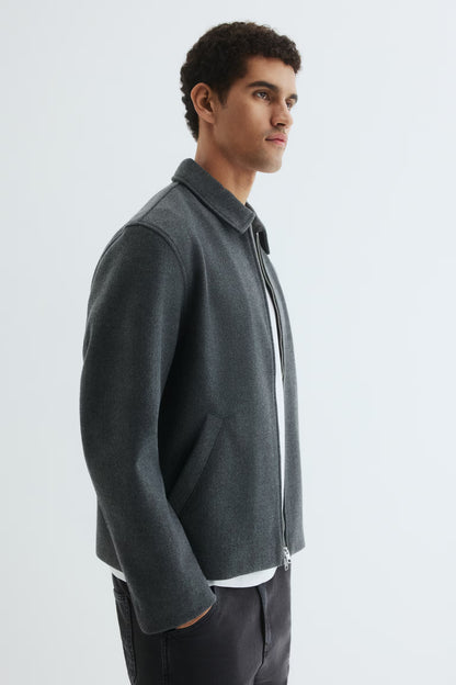 Regular Fit Felted overshirt