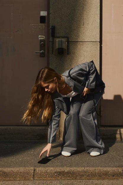 Wide drawstring trousers