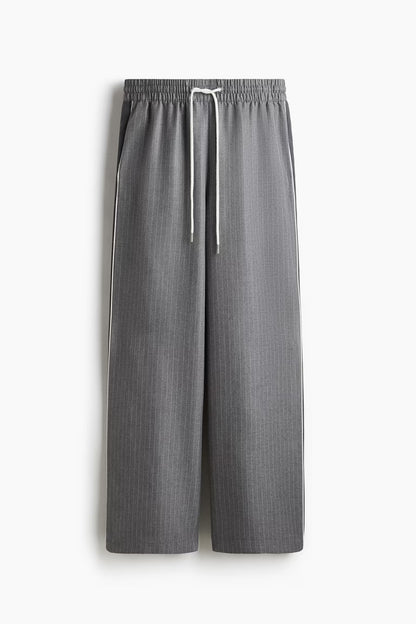 Wide drawstring trousers