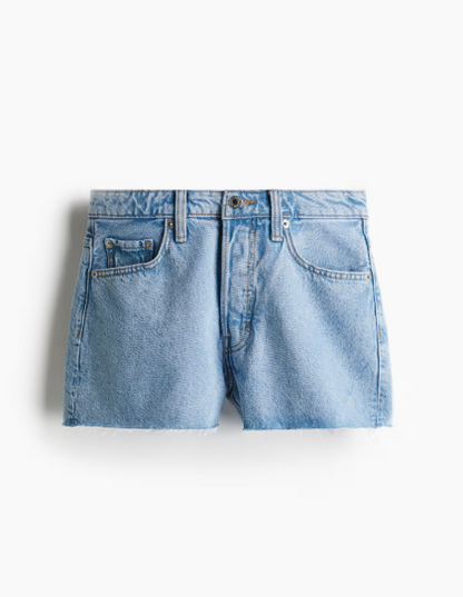 High Denim Shorts