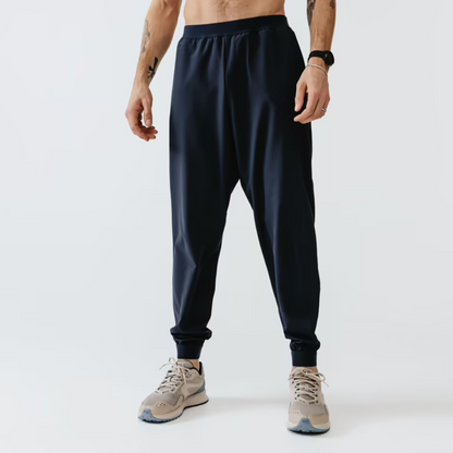 Quick Dry, 3 Pocket, Jog Fit-Mens Running Trackpant Dark Blue
