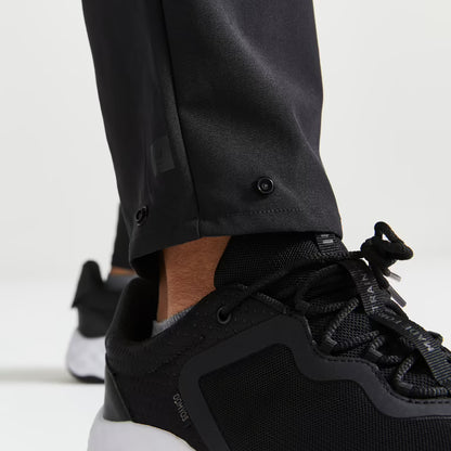 Stretchable, Quick Dry, Zip Pocket,Convertible Jog Fit- Mens Gym Trackpant Black