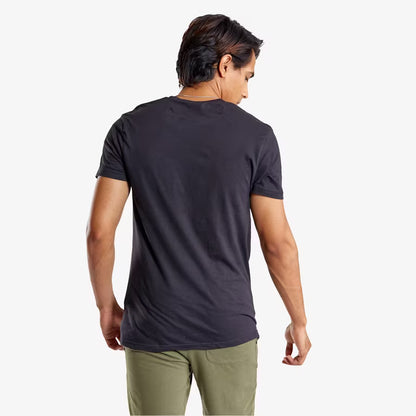 Men's Tshirt Regular Fit For Light Activity-Black