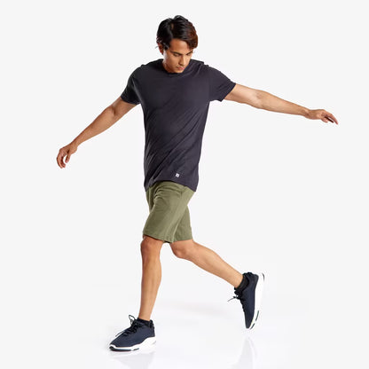 Men's Tshirt Regular Fit For Light Activity-Black