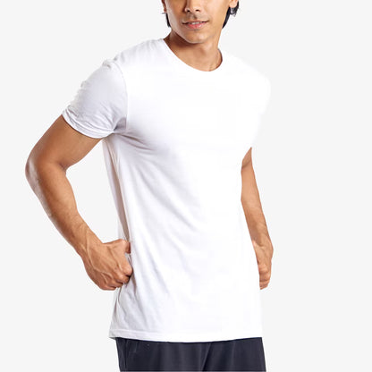 Men's Tshirt Regular Fit For Light Activity-White