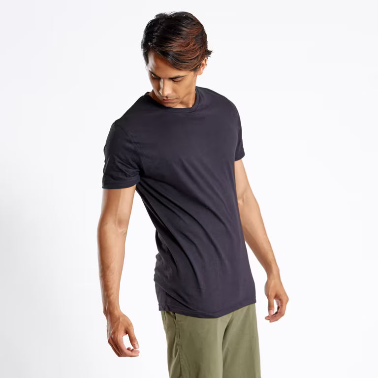 Men's Tshirt Regular Fit For Light Activity-Black