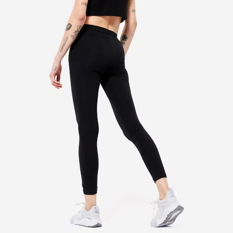 Women's Trackpants for Gym 7/8 500-Black