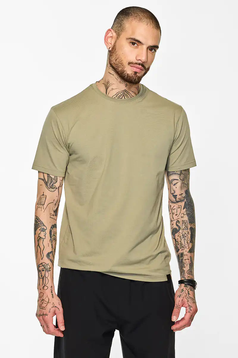 Slim Fit Stretch Core Lab Sage T-Shirt