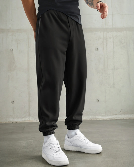 Men's Black Oversized Joggers
