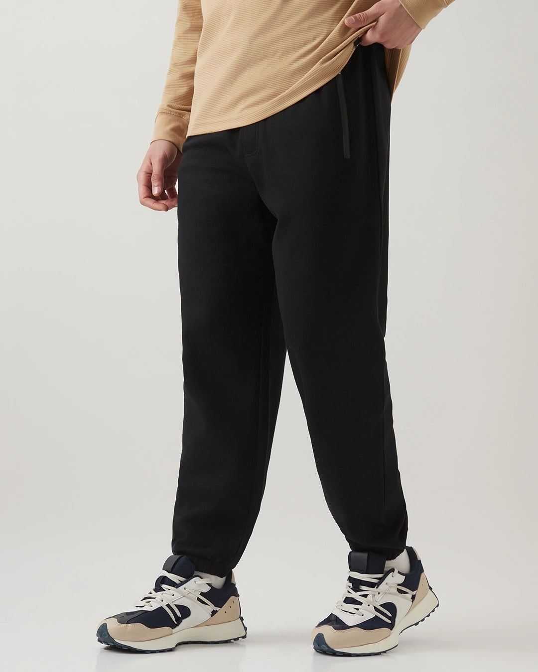 Men's Black Oversized Joggers