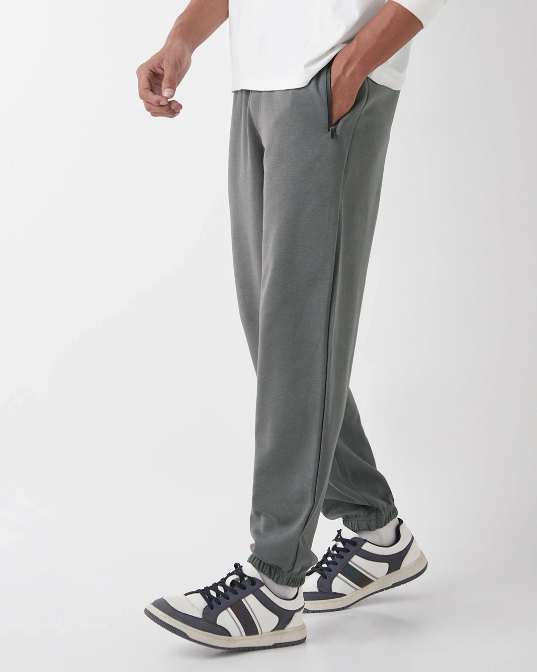 Men's Charcoal Grey Oversized Joggers